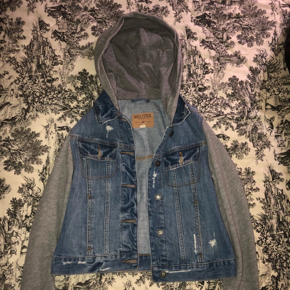 light distressed denim jacket
